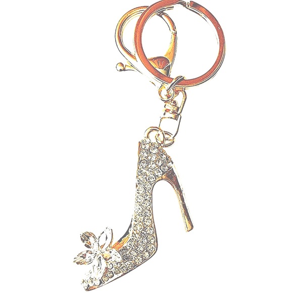 New! Bling Stiletto Purse Charm or Keychain - Picture 4 of 16